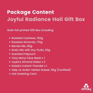 Omay Foods: Joyful Radiance Holi Gift Box