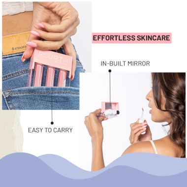 Flurth: 3-in-1 Korean Lip Moisturizing Trio - Night I Vegan & Clean Ingredients I Lip Balm, Lip Peel & Lip Mask