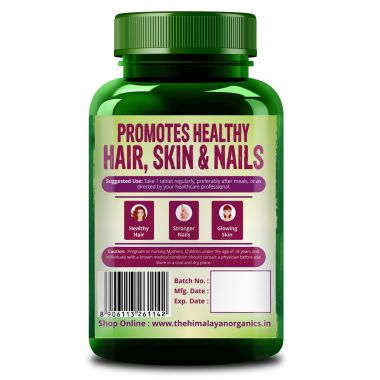 Vlado's Himalayan Organics: Biotin 10,000Mcg for Hair Growth- 120 tablets