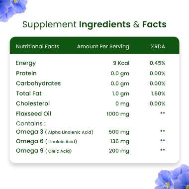 Vlado's Himalayan Organics: Omega 3 6 9 Vegan Natural Nutrition Supplement for Muscle, Bone , Heart & Skin - 60 Capsules