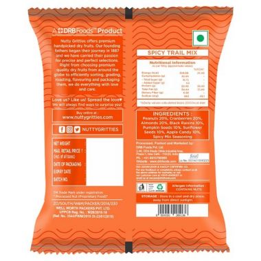 Nutty Gritties: Spicy Trail Mix -240g (10 Pack of 24g each)