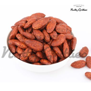 Nutty Gritties: Barbeque Almonds, Dry Roasted Non Fried and Zero Oil - 400g (2 Pack of 200g each)