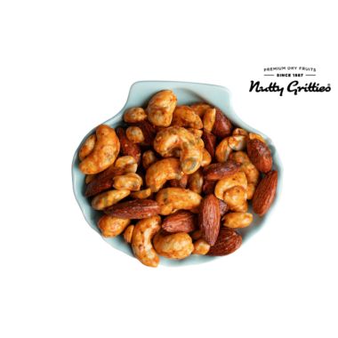 Nutty Gritties: Thai Chilli Blend Trail Mix - Almonds, Cashews and Peanuts - Healthy Party Snack - 400g (2 Pack of 200g each)