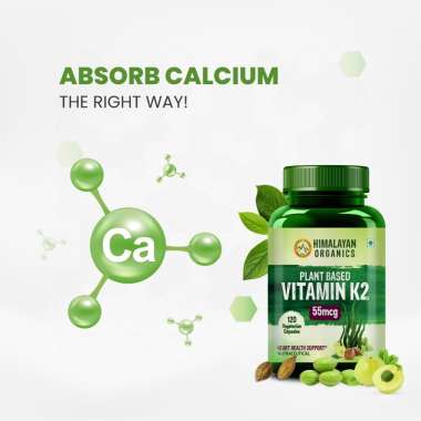 Vlado's Himalayan Organics: Plant-Based Vitamin K2 Supplement Supports Stronger Bone & Heart Health - 120 Veg Capsules
