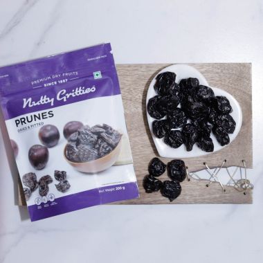 Nutty Gritties: California Pitted Prunes, Dried Fruit Plums - 200g