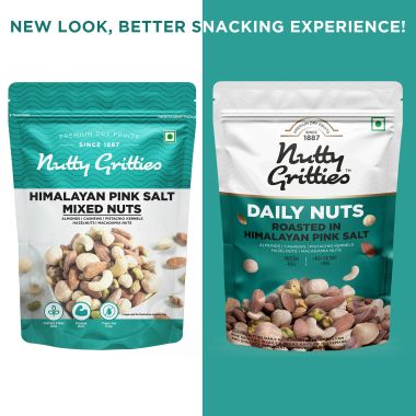 Nutty Gritties: Daily Nuts Roasted in Himalayan Pink Salt - 200g