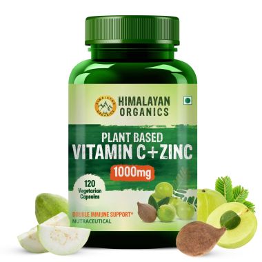 Vlado's Himalayan Organics: Plant Based Vitamin C with Zinc - 120 Veg Capsules