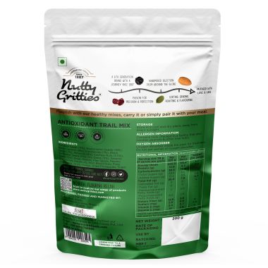 Nutty Gritties: Antioxidant Mix, 21 Superfoods Mix in 1  Pack - 400g (2 Pack of 200g each)