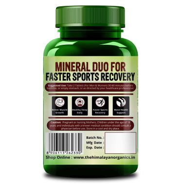 Vlado's Himalayan Organics: ZMA (Zinc, Magnesium Aspartate) Sports Recovery Supplement - 120 Veg Tablets