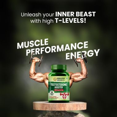 Vlado's Himalayan Organics: Testosterone Booster | Supports Muscle & Energy Boost | With Vitamin D3, Magnesium, Zinc, Tribulus, Ashwagandha & Safed Musli | 60 Veg Tabs