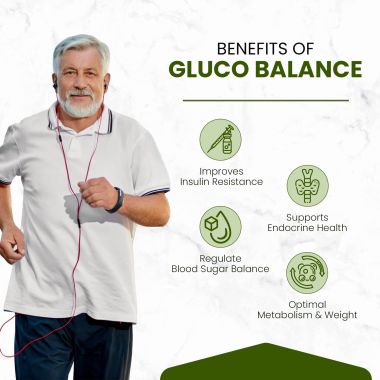 Vlado's Himalayan Organics: Plant Based Gluco Balance Insulin Resistance, Diabetes Control | Jamun, Bittermelon, Amla, Gudmar, Chirayta Extracts | 60 Veg Tablets