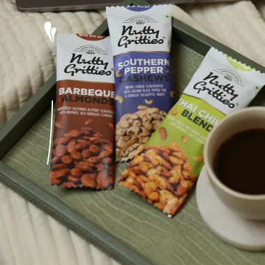 Nutty Gritties: Barbeque Almonds ( Pack of 6 x 40g each) - 240g