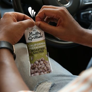 Nutty Gritties: California Pistachios Roasted Lightly Salted (Pack of 6 x 35g each) - 210g