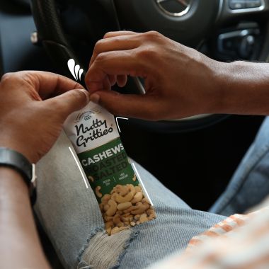 Nutty Gritties: Cashews Roasted Lightly Salted (Pack 6 x 40g each) - 240g