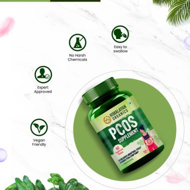 Vlado's Himalayan Organics: PCOS Multivitamin Supplement 2000mg Myo-Inositol, Caronositol, Folate, Chromium, Calcium & Vitamin D | 60 Veg Tablets