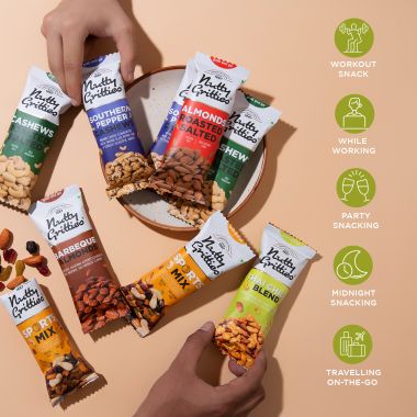 Nutty Gritties: Thai Chilli Blend Trail Mix (Pack of 6 x 40g each) - 240g