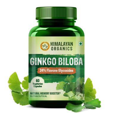 Vlado's Himalayan Organics: Ginkgo Biloba for Healthy Brain Functions | 500Mg | 60 Veg Capsules