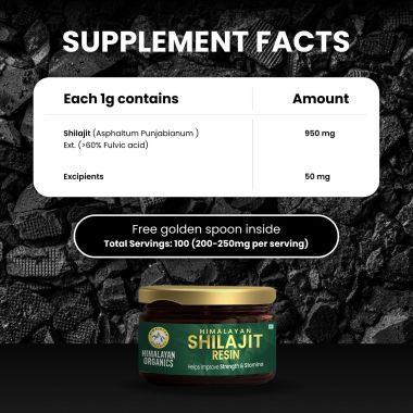 Vlado's Himalayan Organics: Pure Shilajit Resin to Boost Performance,Power, Stamina, Endurance, Strength With Fulvic Acid & 85+ Trace Minerals Complex for Energy,Maximum Potency I - 25g