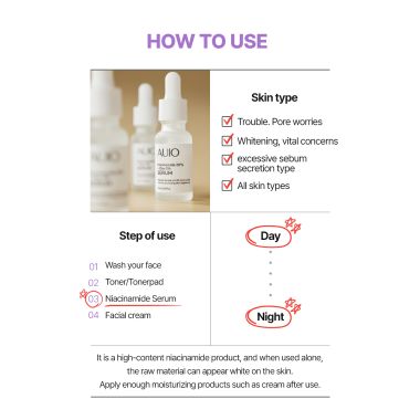 AUIO: Niacinamide 20% + Zinc 1% Serum