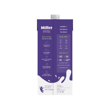 Nourish You: Plant Based Millet Milk Original 1L each (Pack of 2)