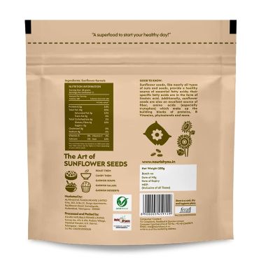 Nourish You: Organic Raw Sunflower Seeds 100G