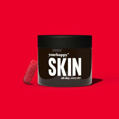 YourHappyLife: Skin Capsules with Activated L- Glutathione, NAC, Niacinamide & Retinol for Smooth, Radiant & Clear Complexion- 60 Capsules.