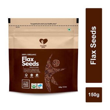 Nourish You: Organic Raw Flax Seeds 150G