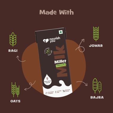 Nourish You: Plant Based Chocolate Millet Milk 200Ml