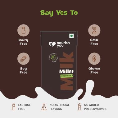 Nourish You: Plant Based Chocolate Millet Milk 200Ml