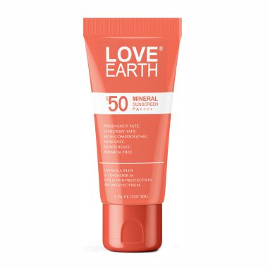 Love Earth: Mineral Sunscreen White- 50ml