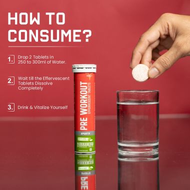 Bolt Nutrition: Nutrition Pre-Workout Effervescent Tablet |Caffeine, Beta-alanine, Taurine, and L-arginine (Green Apple Smash, 14 Counts (Pack of 3)