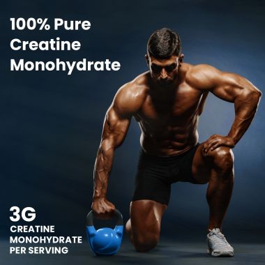 Bolt Nutrition: Micronised Creatine Monohydrate 3000 | Boosts Athletic Performance |100 gm , 33 serving | Unflavored