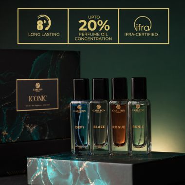 Carlton London: Men ICONIC Gift Set of 4 EDP Perfume - 20ml each