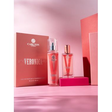Carlton London: Women Gift Set of 2 Veronica EDP Perfume 50ml & Body Mist - 150ml