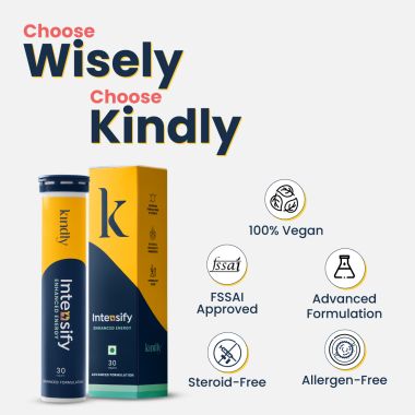 Kindly Health: Intensify L-Carnitine Tablets | Desire & Performance Enhancer For Men | Ayurvedic 100% Vegan | Fenugreek Extract, Catuaba Bark | Improves Performance Health | 30 Tablets, Pack of 1