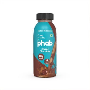 Phab: Protein Milkshake Classic Chocolate - Pack of 6 x 200ml