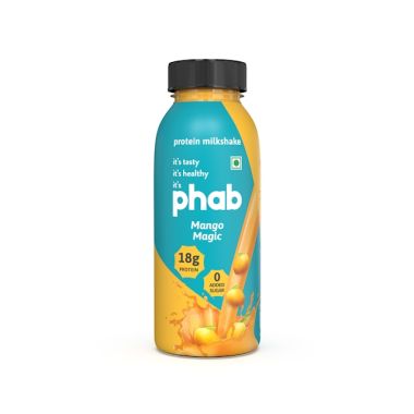 Phab: Protein Milkshake Variety Pack 6 x 200ml (Classic Chocolate, Vanilla Almond & Mango Magic)