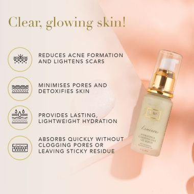 RAS Luxury Oils: Luminous Hydrating & Skin Clearing Face Gel Serum - 30ml