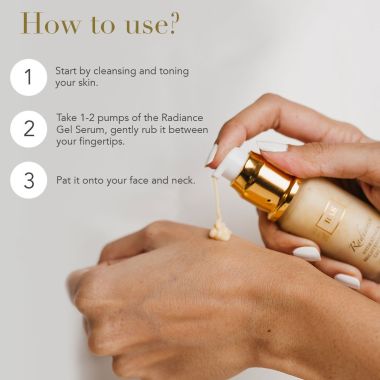 RAS Luxury Oils: Radiance 24K Gold Brightening & Hydrating Face Gel Serum - 30ml