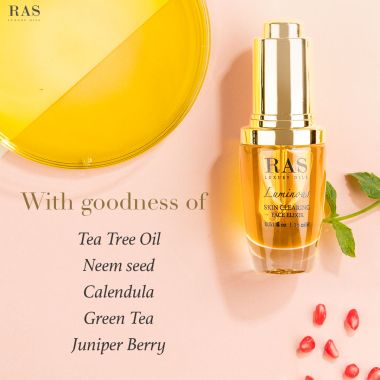 RAS Luxury Oils: Luminous Skin Clearing Face Elixir - 15ml
