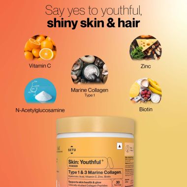 SETU: Skin: Youthful Collagen Powder - 30 Lemon Flavoured Sachets