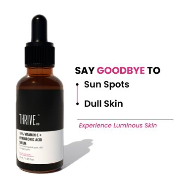 Thriveco: 10% Vitamin C+ Hyaluronic Acid Serum, 30ml