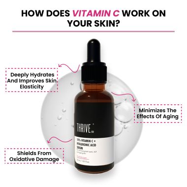 Thriveco: 10% Vitamin C+ Hyaluronic Acid Serum, 30ml