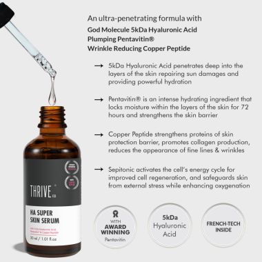 Thriveco: 5Kda Hyaluronic Acid Super Skin Serum - 30ml