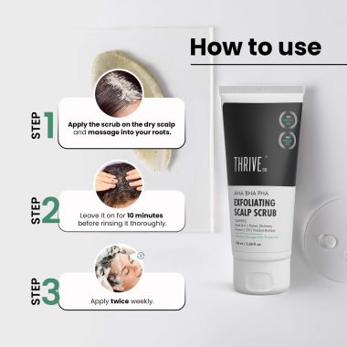 Thriveco: Aha Bha Pha Exfoliating Scalp Scrub - 100ml
