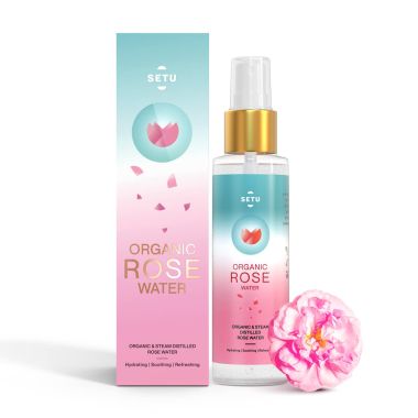 SETU: Rose Water Combo Packs 2 | Rose Water Hydrating, Soothing, Refreshing - 100 gm & Sleep: Restore, Melatonin 5mg - 30 Strips, Relaxation & Sleep, Mint Flavour