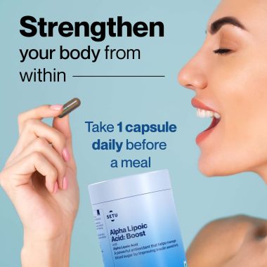 SETU: Alpha Lipoic Acid 300 mg - 60 Veg Tablets (Pack of 2) | Max Absorption, Boost Liver Function, Healthy Blood Sugar, Boost Energy Level, Pure & Potent Antioxidant