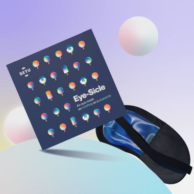 SETU: Eye Mask (Color - Black) - Pack of 1 | Super soft Adjustable Sleep Mask and Blind Fold | (Use with melatonin) For Sleeping, Travelling, Relaxation, Blind Fold