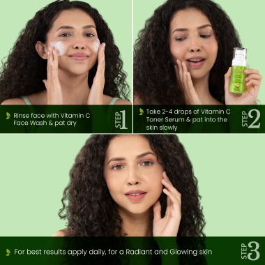 La Pink: Vitamin C White Haldi Face Toner Serum for Glowing Radiant Skin | 100% Microplastic Free Formula | Suitable for All Skin Types | 50ml