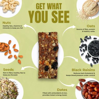Beyond Food: Meal Replacement Energy Bar - Assorted Pack (Pack of 6)